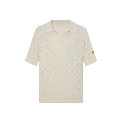 Pcfg Men's Neutrals Daydreamers Short Sleeve Knit Polo T-shirt