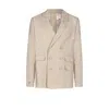 Pcfg Men's Neutrals Free Heaven Linen Oversized Blazer - Fog