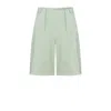 Pcfg Men's Neutrals / Green Free Heaven Casual Two Zipped Shorts - Surf Spray In Green