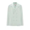 Pcfg Men's Neutrals / Green Free Heaven Oversized Blazer - Surf Spray In Green