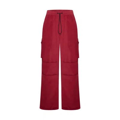 Pcfg Men's Red Pure Cotton Your Itch Cargo Pant