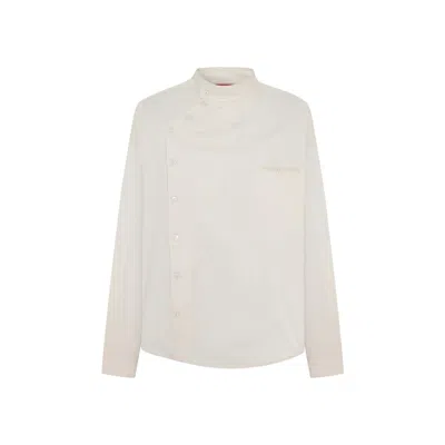 Pcfg Men's White Daydreamers High Neck Jacket