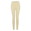 Pcfg Neutrals / Green Women Legging With Stitch Detail - Chino Green In Green
