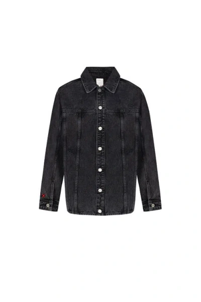 Pcfg Pure Cotton Free Heaven Destroyed Denim Jacket In Blue