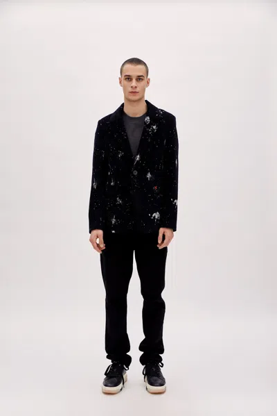 Pcfg Pure Cotton Velvet Blazer In Black