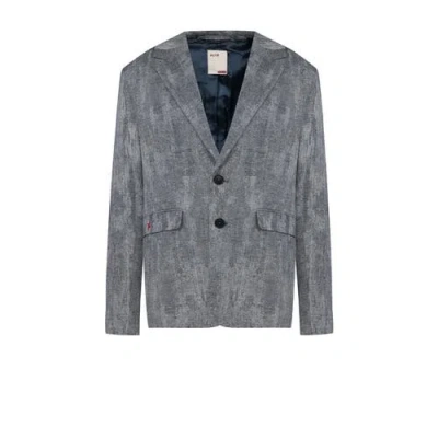 Pcfg Pure Linen Free Heaven Linen Suit Blazer In Gray