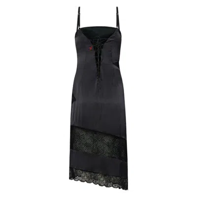 Pcfg Pure Silk Women Black Dress