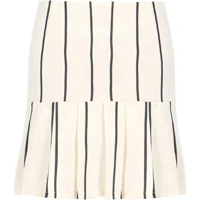 Pcfg Women's Neutrals / Black Free Heaven Kutnia Mini Skirt