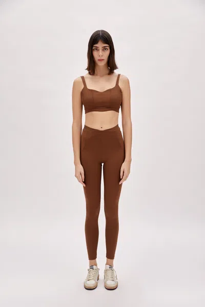 Pcfg Store Bra With Stitch Detail - Brown