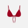 Pcfg Store Classic Triangle Bikini Top In Red