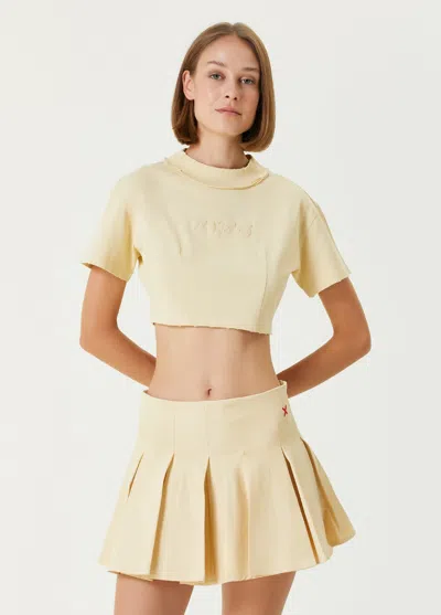 Pcfg Store Cotton Destroyed Crop Tee - Chino Green In Neutral