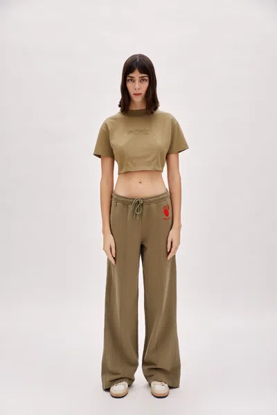 Pcfg Store Cotton Destroyed Crop Tee - Covert Green