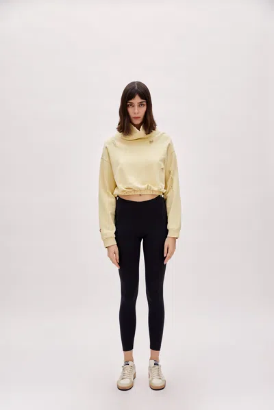 Pcfg Store Cotton Destroyed High Neck Sweat - Chino Green In Multi