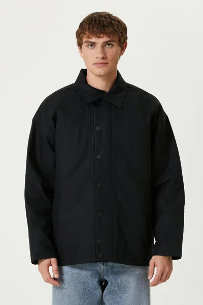 Pcfg Store Cotton Puffer Jacket - Black In Purple