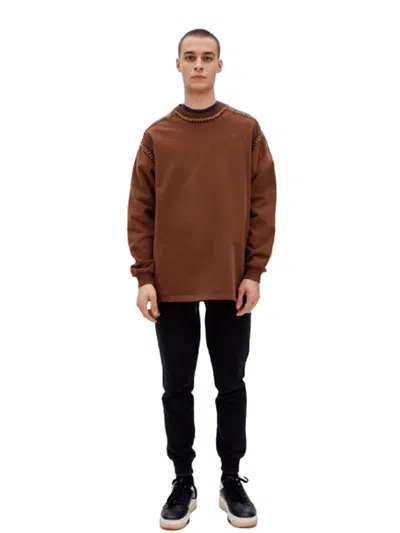 Pcfg Store Crochet Sweat In Brown