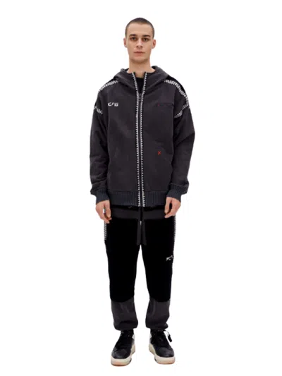 Pcfg Store Crochet Zip Up Hoodie