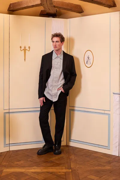 Pcfg Store Daydreamers Linen Suit Blazer In Black