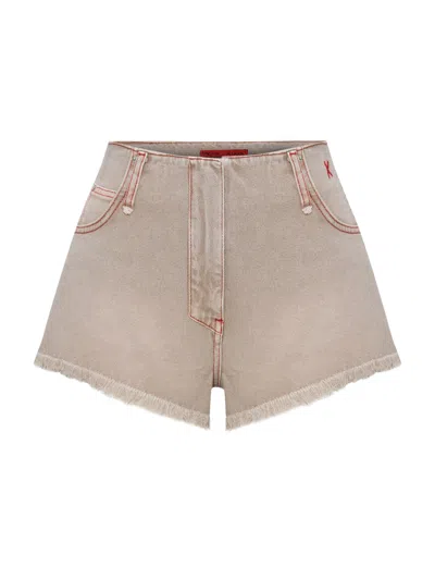 Pcfg Store Faded Super Mini Short In Sand