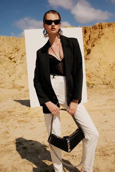 Pcfg Store Free Heaven Casual Pant - Blanc De Blanc In Black