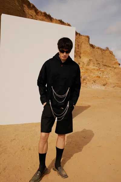 Pcfg Store Free Heaven Chain Hoodie - Jet Black