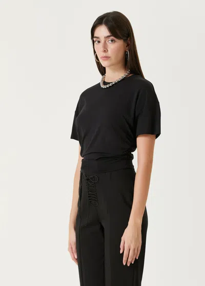 Pcfg Store Free Heaven Crop Draped Tshirt - Jet Black