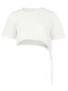 Pcfg Store Free Heaven Crop String Tshirt In White