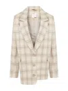 Pcfg Store Free Heaven Multicolor Checked Blazer Fog