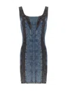 Pcfg Store Free Heaven Two Color Denim Dress