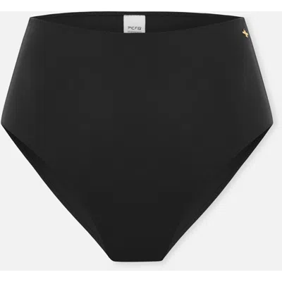 Pcfg Store High Waisted Bikini Bottom In Black