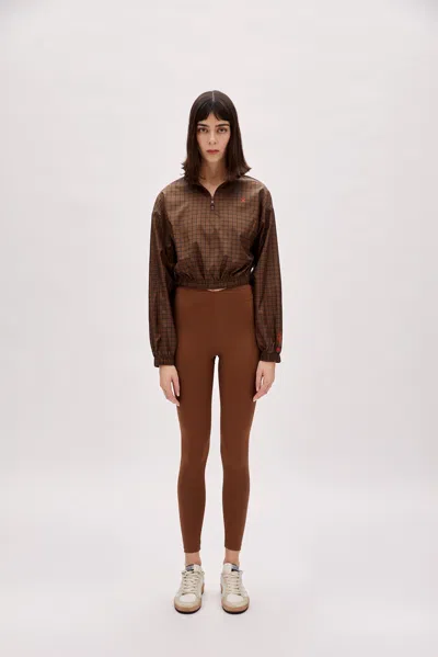 Pcfg Store Parachute Crop Sweat - Brown
