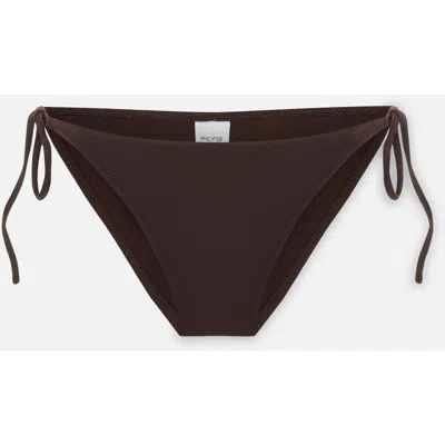 Pcfg Store Side Tie Bikini Bottom In Brown
