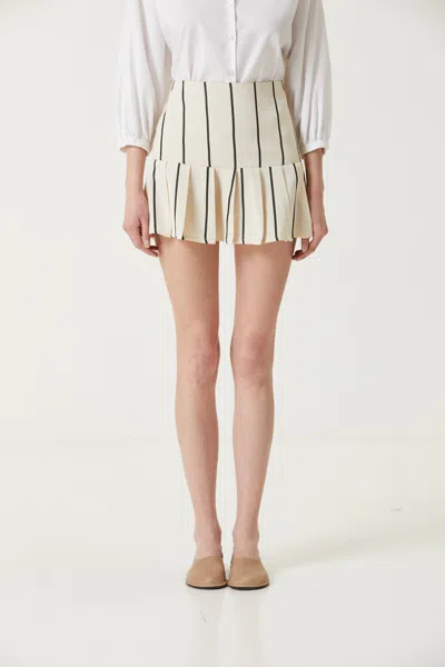 Pcfg Store Silk & Linen Blend Free Heaven Kutnia Mini Skirt In Multi