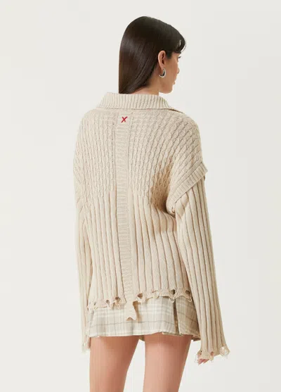 Pcfg Store Soft Knit Cardigan - Fog In Gray