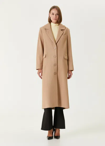 Pcfg Store Wool Coat - Beige In Gold