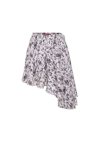 Pcfg The Party Edit Asymmetric Pleated Skirt In White