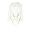 Pcfg White Free Heaven Chain Hoodie - Blanc De Blanc In White