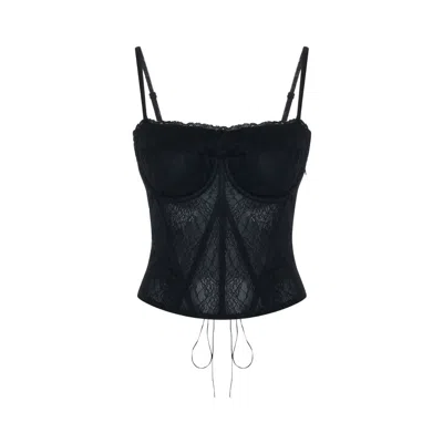 Pcfg Women's Black Daydreamers Structured Lace Corset