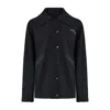 PCFG WOMEN'S BLACK FREE HEAVEN LEOPARD TRACK SUIT JACKET