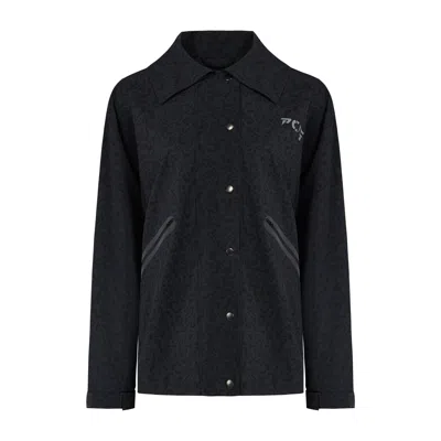 Pcfg Women's Black Free Heaven Leopard Track Suit Jacket