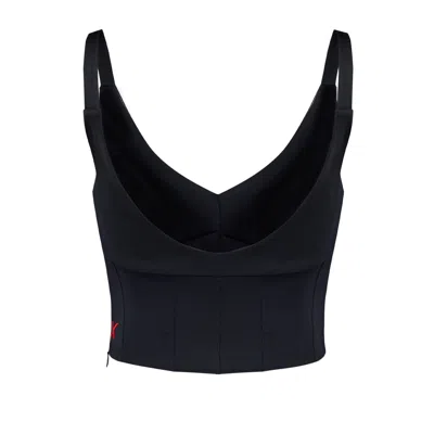 Pcfg Women's Black Free Heaven Strappy Crop Top