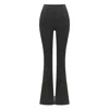 Pcfg Women's Black / Grey Acid Washed Flare Sweatpant - Black In Black/grey