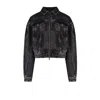Pcfg Women's Black / Grey Your Itch Colorblocked Denim Jacket - Jet Black In Black