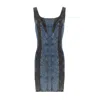 Pcfg Women's Blue Free Heaven Two Color Denim Dress In Blue