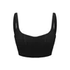 Pcfg Women's Bra With Stitch Detail - Black In Black