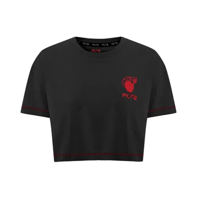 Pcfg Women Crop Tee - Black