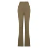 Pcfg Women's Flared Skinny Pant - Covert Green In Green