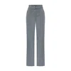 Pcfg Women's Grey Woven Pant With Metal Button In Gray