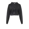 Pcfg Women's Grey Your Itch Acid Wash Zipped Hoody In Black