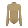 Pcfg Women High Neck Bodysuit - Covert Green In Green