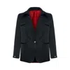 Pcfg Women's Linen Blend Woven Jacket - Jet Black In Black